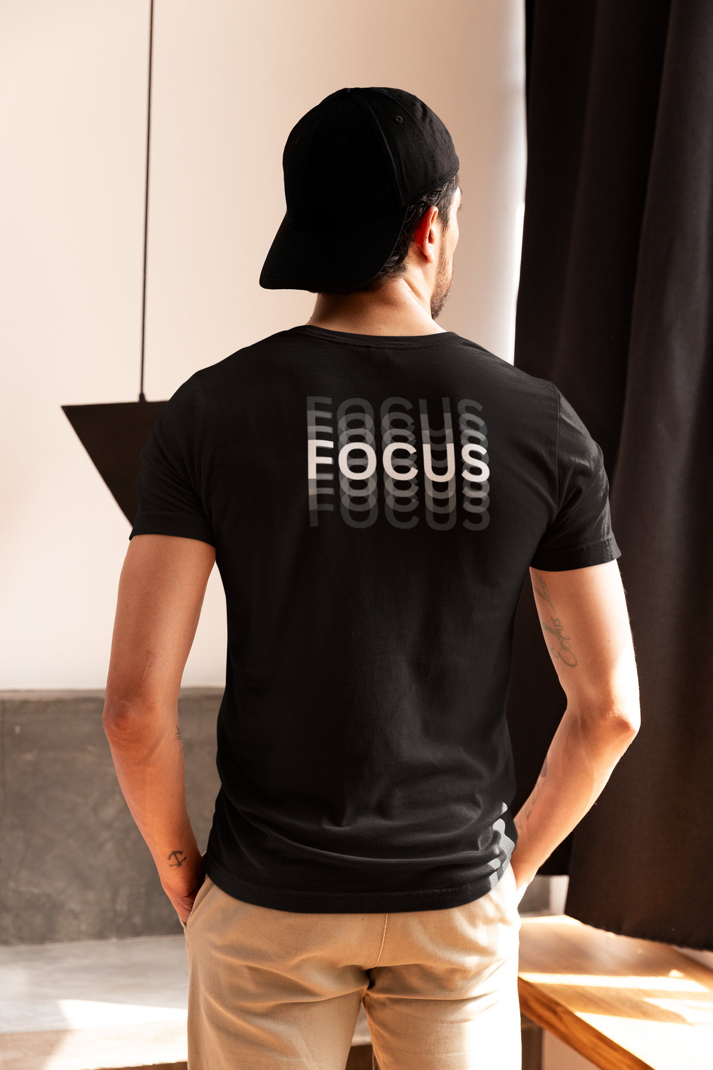 Stay Focused with This Stylish Black T-Shirt | Trendy Minimalist Design - Choosypanda.shop