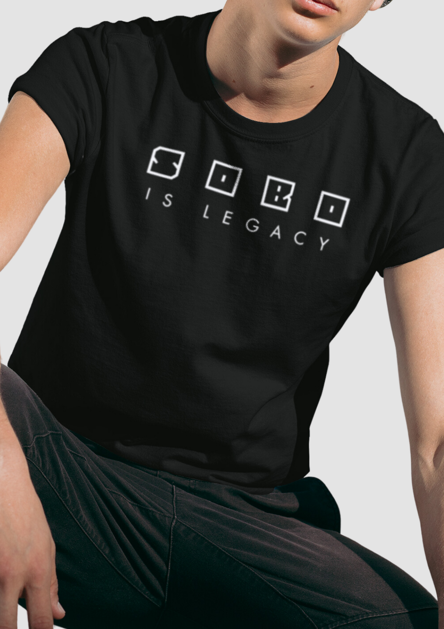 Statement Piece: SOBO Graphic Oversized Black Cotton T-Shirt: Choosypanda